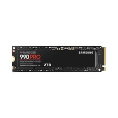 Samsung 990 PRO, 2 ТБ, M.2 2280, интерфейс SSD PCIe Gen4x4, скорость записи 6900 МБ/с, скорость чтения 7450 МБ/с. цена и информация | Внутренние жёсткие диски (HDD, SSD, Hybrid) | hansapost.ee