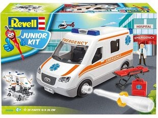 Revell - JUNIOR KIT Ambulance Car, 1/20, 00806 hind ja info | Klotsid ja konstruktorid | hansapost.ee