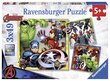 Pusle komplekt Ravensburger Marvel Avengers (Tasujad), 08040, 3 x 49 osa hind ja info | Pusled lastele ja täiskasvanutele | hansapost.ee