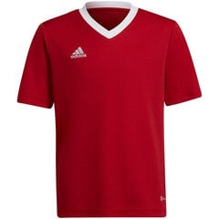 Детская футболка Adidas Entrada 22 Jsy H57496, красный цена и информация | Футбольная форма и другие товары | hansapost.ee
