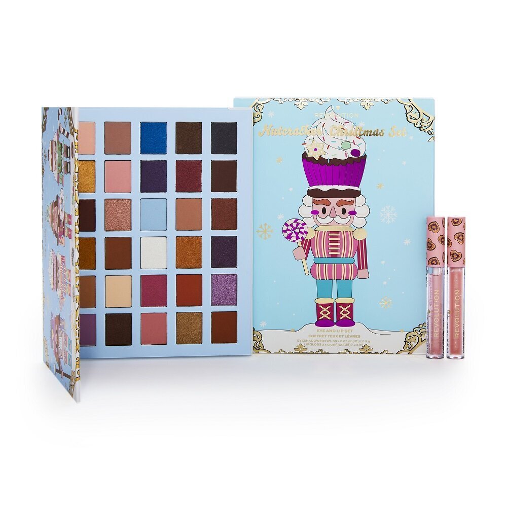 Dekoratiivkosmeetika komplekt Makeup Revolution I Heart Revolution Nutcracker Chrismas цена и информация | Lauvärvid, ripsmetušid ja silmapliiatsid | hansapost.ee