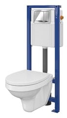 WC süsteem CERSANIT AQUA (WC + raam + nupp) price and information | Bidets | hansapost.ee