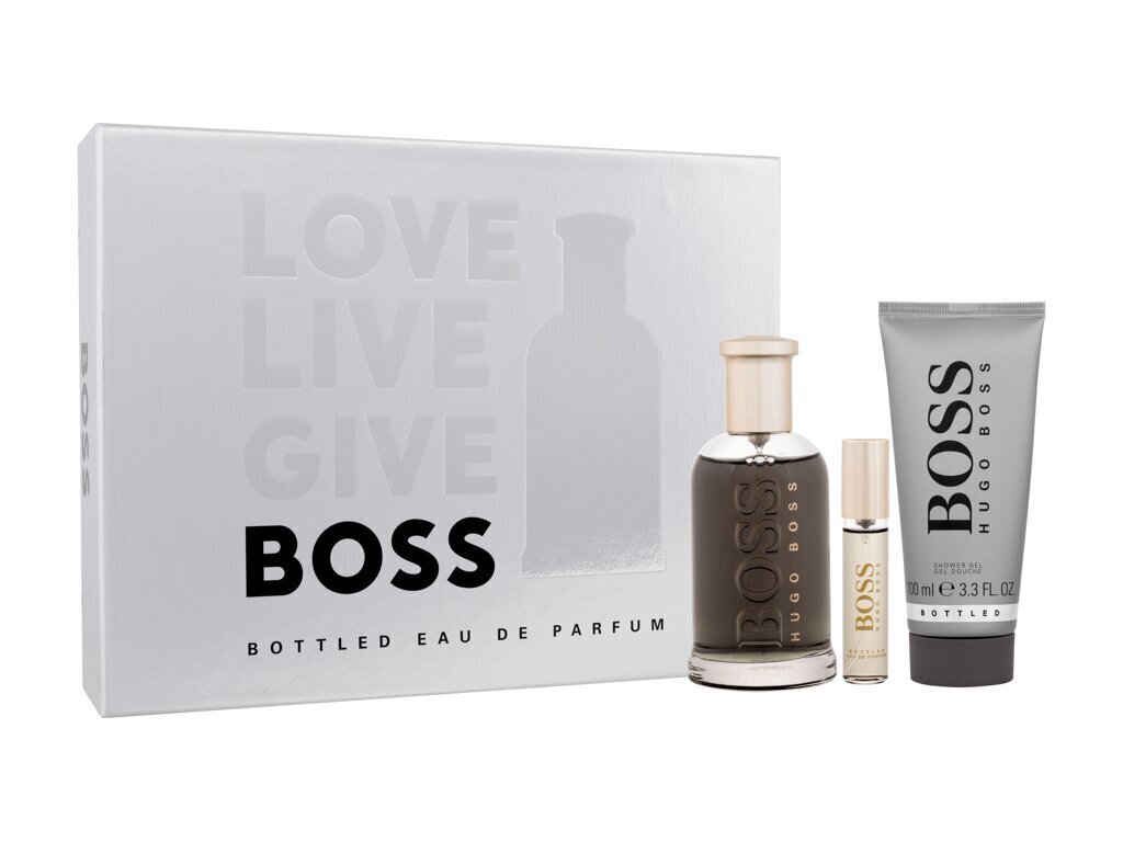 Komplekt Hugo Boss Bottled Man meestele EDP 100ml + EDP 10ml + dušigeel 100ml hind ja info | Parfüümid meestele | hansapost.ee