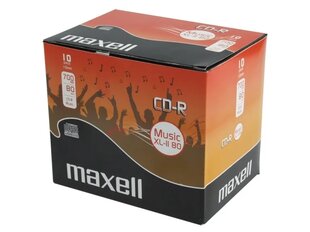 CD-R Maxell 10 шт. цена и информация | Виниловые пластинки, CD, DVD | hansapost.ee