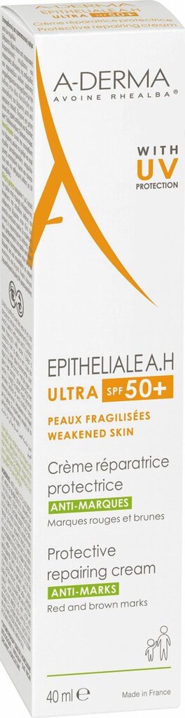 A-Derma Epitheliale A.H Ultra SPF50+ kaitsev paranduskreem, 40ml hind ja info | Näokreemid | hansapost.ee