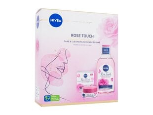 Kosmeetikakomplekt naistele Nivea Rose Touch: niisutav päevane geel-kreem kõikidele nahatüüpidele 50 ml + mitsellavesi orgaanilise roosiveega 400 ml цена и информация | Кремы для лица | hansapost.ee