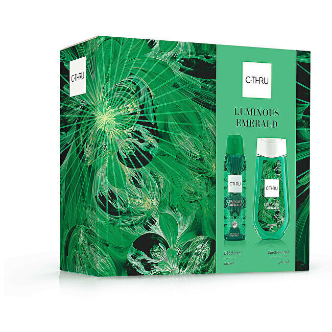 Komplekt C-Thru Luminous Emerald naistele: deodorant 150 ml + dušigeel 250 ml цена и информация | Dušigeelid ja deodorandid naistele | hansapost.ee