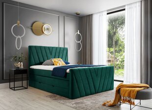 Кровать NORE Candice Nube 35, 180x200 см, зеленая цена и информация | Кровати | hansapost.ee