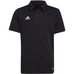 Поло детская футболка Adidas Entrada 22 H57481, черный цена и информация | Футбольная форма и другие товары | hansapost.ee
