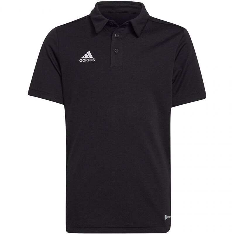 Polo laste T-särk Adidas Entrada 22 H57481, must цена и информация | Jalgpalli varustus ja riided | hansapost.ee