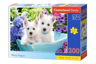 Pusle Westie Puppies, 200 o. цена и информация | Пазлы | hansapost.ee