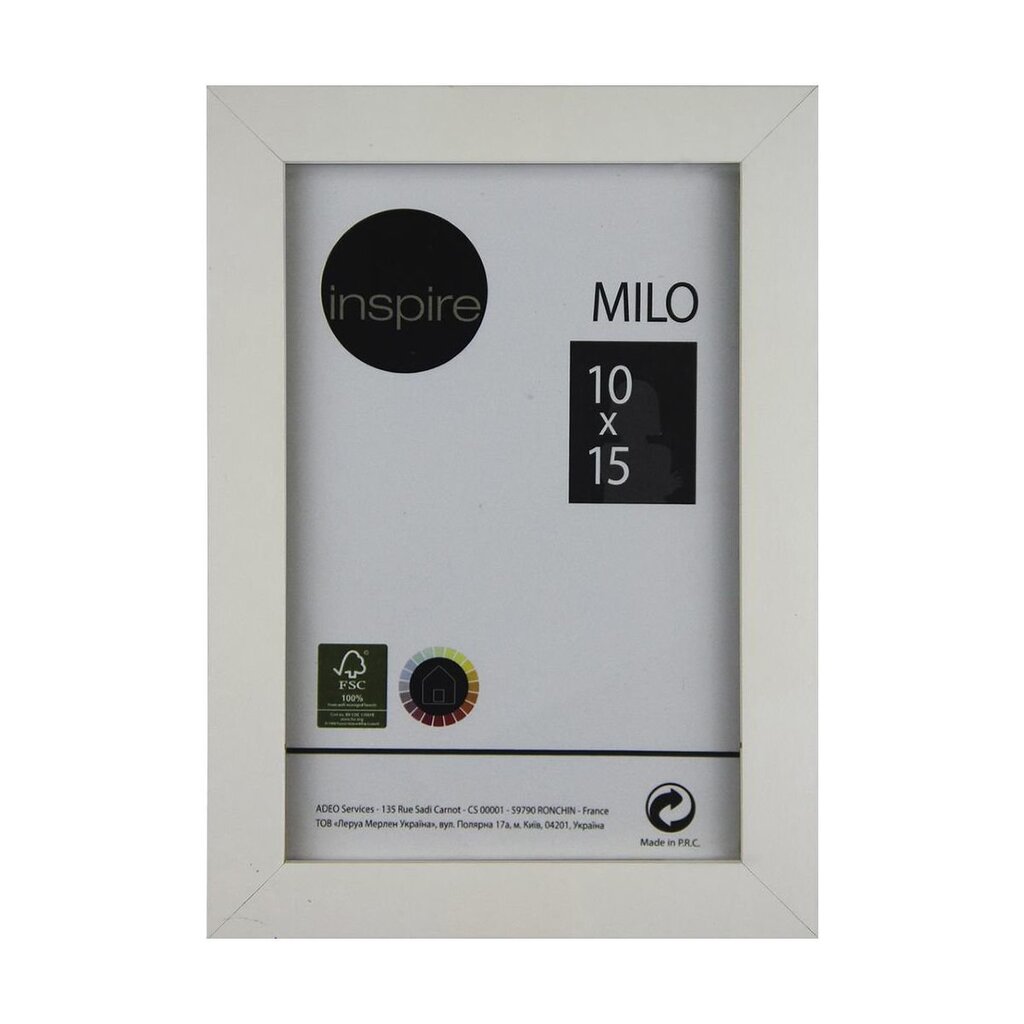 Pildiraam MILO 10x15 cm, valge цена и информация | Pildiraamid | hansapost.ee