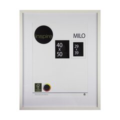 Pildiraam MILO 40x50 cm, valge hind ja info | Pildiraamid | hansapost.ee