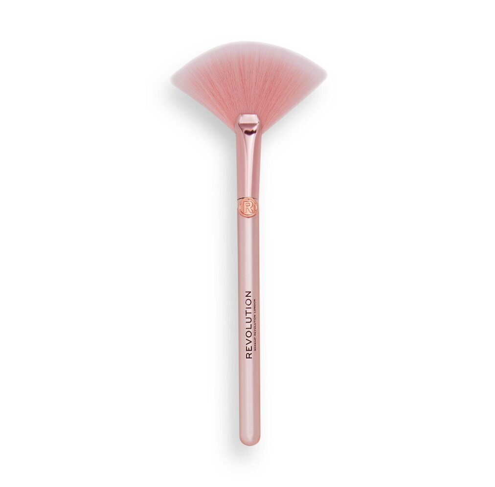 Meigipintsel Makeup Revolution Create Fan Makeup Brush цена и информация | Meigipintslid ja meigikäsnad | hansapost.ee