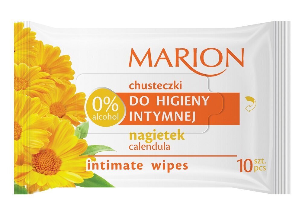 Lauamatidintiimhügieeniks Calendula Marion Intimate Wipes, 10 tk. hind ja info | Intiimhügieeni tooted | hansapost.ee