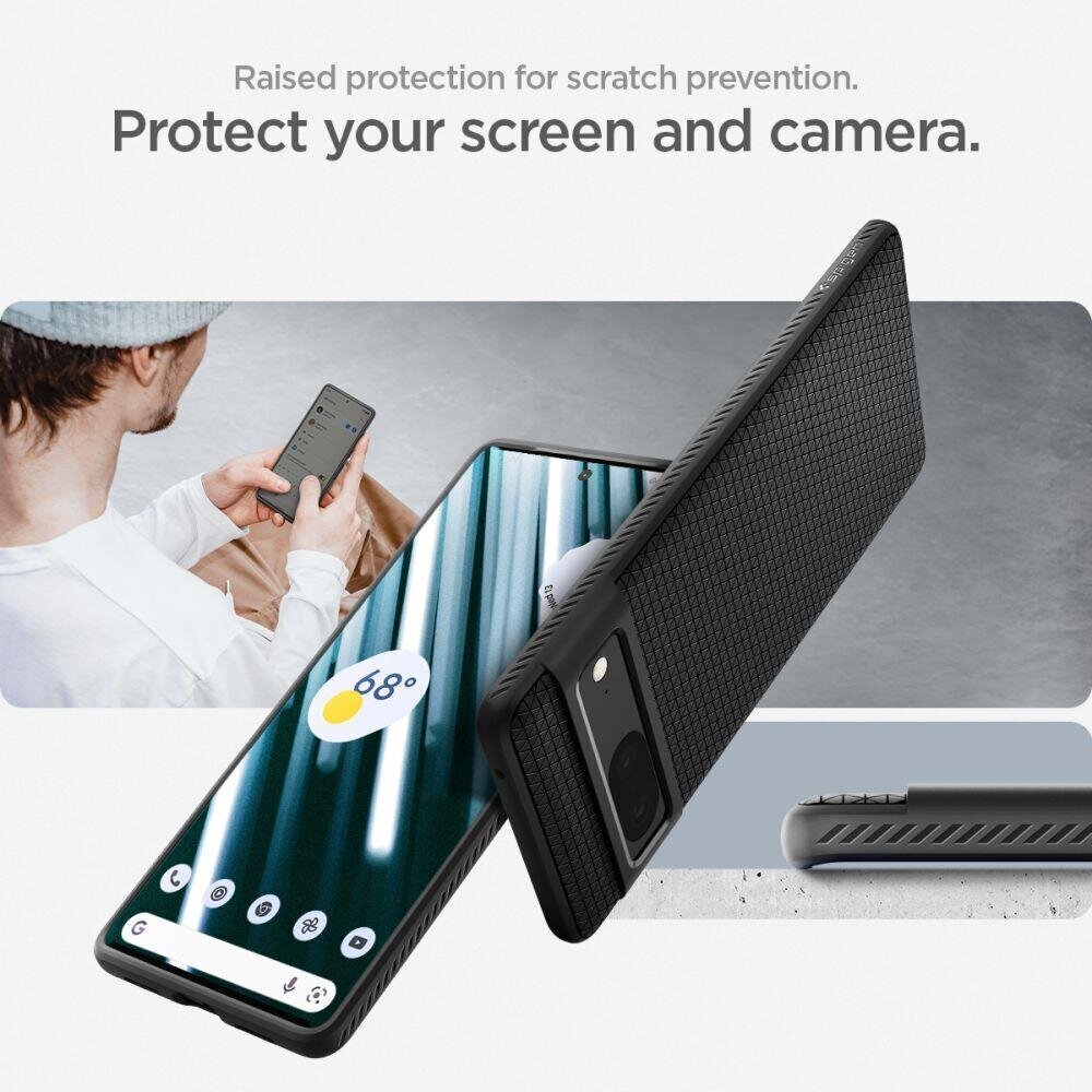 Spigen Liquid Air Google Pixel 7 black цена и информация | Telefonide kaitsekaaned ja -ümbrised | hansapost.ee