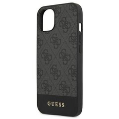 Guess GUHCP13MG4GLGR iPhone 13 6.1" серый / серый жесткий 4G Stripe Collection цена и информация | Чехлы для телефонов | hansapost.ee