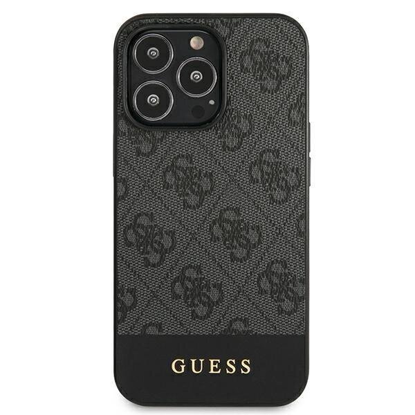 Guess GUHCP13LG4GLGR iPhone 13 Pro / 13 6.1 "gray / gray hard4G Stripe Collection hind ja info | Telefonide kaitsekaaned ja -ümbrised | hansapost.ee