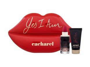 Kosmeetiline kinkekomplekt naistele Cacharel Yes I Am: parfüümvesi 50ml + ihupiim 50ml + ümbris hind ja info | Parfüümid naistele | hansapost.ee