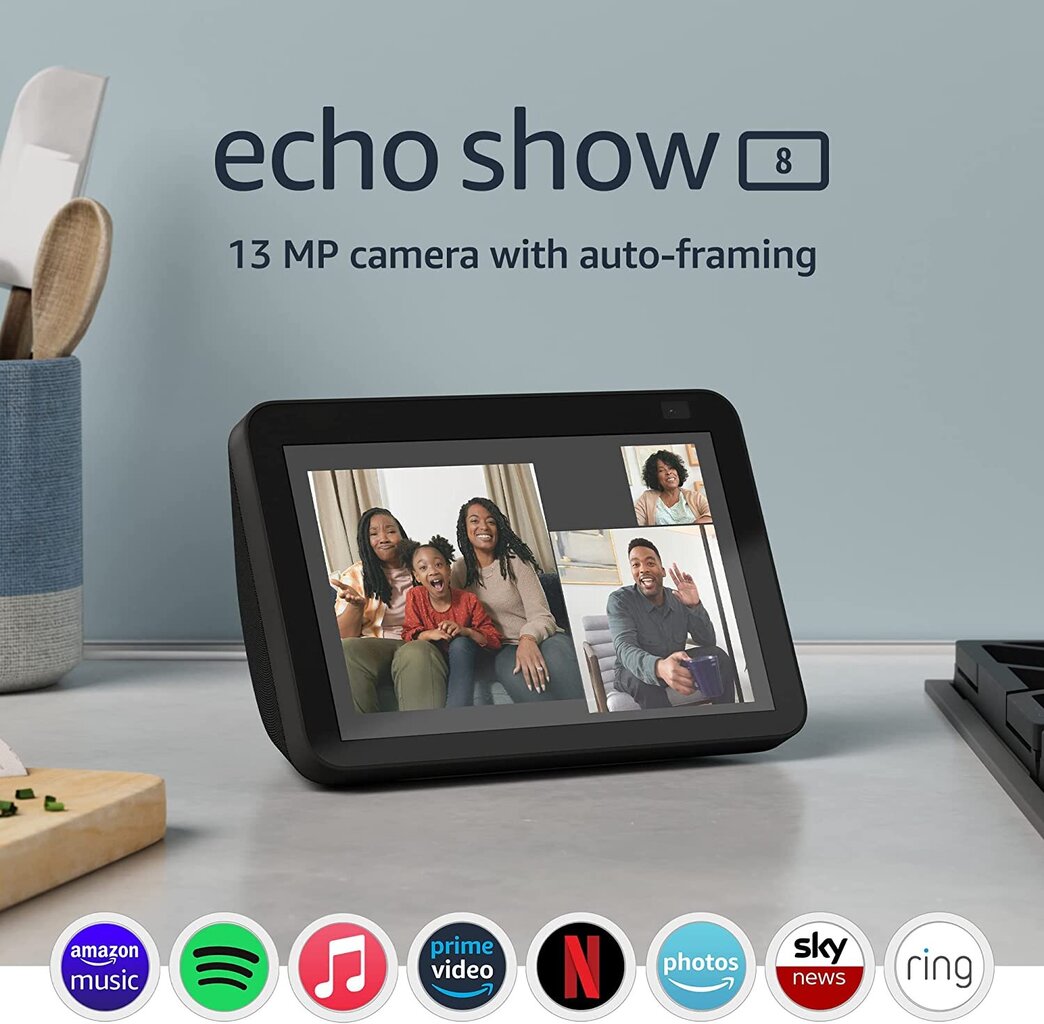 Amazon Echo show 8 2nd Black hind ja info | Nutiseadmed ja lisatarvikud | hansapost.ee