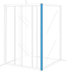 Соединительный профиль под прямым угломIfö Solid SVVK V, белого цвета цена и информация | Аксессуары для ванн, душевых кабин | hansapost.ee