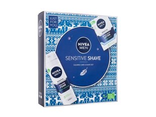 Komplekt meestele Nivea Men Sensitive: raseerimisjärgne losjoon 100 ml + raseerimisvaht 200 ml hind ja info | Raseerimisvahendid | hansapost.ee