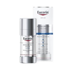 Отшелушивающая ночная сыворотка Eucerin Hyaluron-Filler + 3x Effect Nacht Peeling, 30мл цена и информация | Сыворотки для лица, масла | hansapost.ee