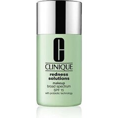 Punetust varjav jumestuskreem Clinique Redness Solutions Makeup SPF15, nr 01, 30 ml hind ja info | Jumestuskreemid ja puudrid | hansapost.ee