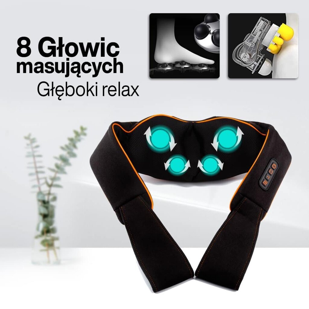 Medivon massaažikrae - Collar Simple Black цена и информация | Massaažiseadmed | hansapost.ee