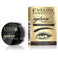Kulmude pumat Eveline Cosmetics Eyebrow Pomade, tumepruun, 4 g hind ja info | Kulmupliiatsid, -puudrid ja -värvid | hansapost.ee