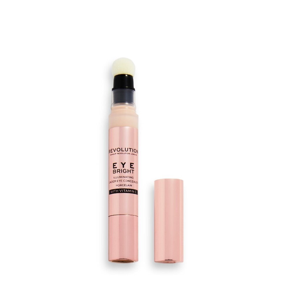 Silmaaluse peitekreem Makeup Revolution Eye Bright Under Eye Concealer Porcelain, 3 ml цена и информация | Jumestuskreemid ja puudrid | hansapost.ee