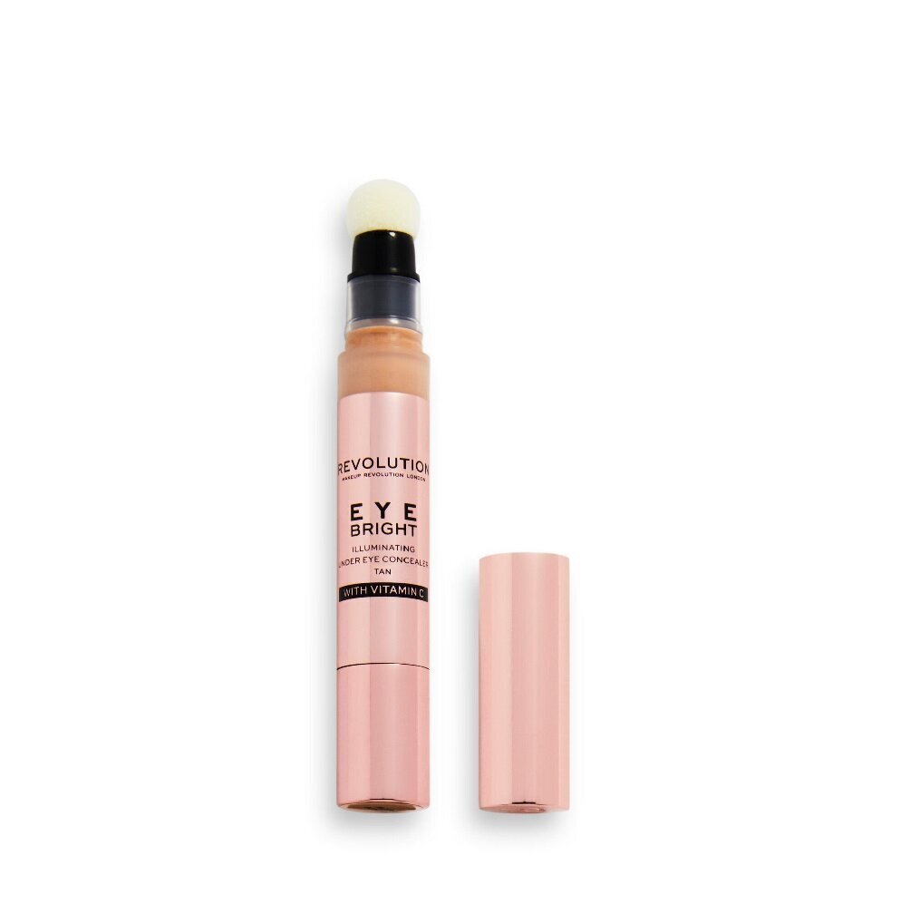 Silmaalune peitekreem Makeup Revolution Eye Bright Under Eye Concealer Tan, 3 ml цена и информация | Jumestuskreemid ja puudrid | hansapost.ee