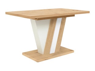 Обеденный стол BRW Zalder, 125 см, коричневый/белый цена и информация | Кухонные и обеденные столы | hansapost.ee