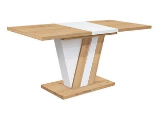 Обеденный стол BRW Zalder, 125 см, коричневый/белый цена и информация | Кухонные и обеденные столы | hansapost.ee