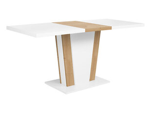 Обеденный стол BRW Zalder, белый/коричневый цена и информация | Кухонные и обеденные столы | hansapost.ee