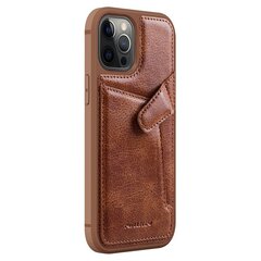 Кожаный чехол Nillkin Aoge для iPhone 12 / 12 Pro, коричневый цена и информация | Чехлы для телефонов | hansapost.ee