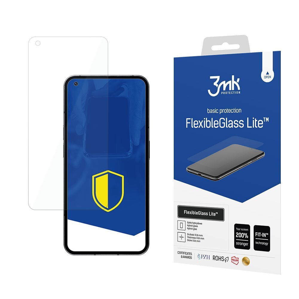 Nothing Phone 1 - 3mk FlexibleGlass Lite™ screen protector hind ja info | Ekraani kaitseklaasid ja kaitsekiled | hansapost.ee