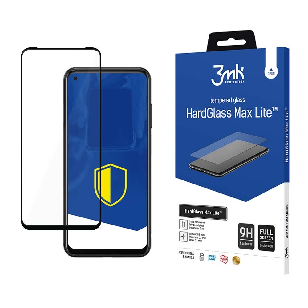 HTC Desire 22 Pro - 3mk HardGlass Max Lite™ screen protector цена и информация | Ekraani kaitseklaasid ja kaitsekiled | hansapost.ee