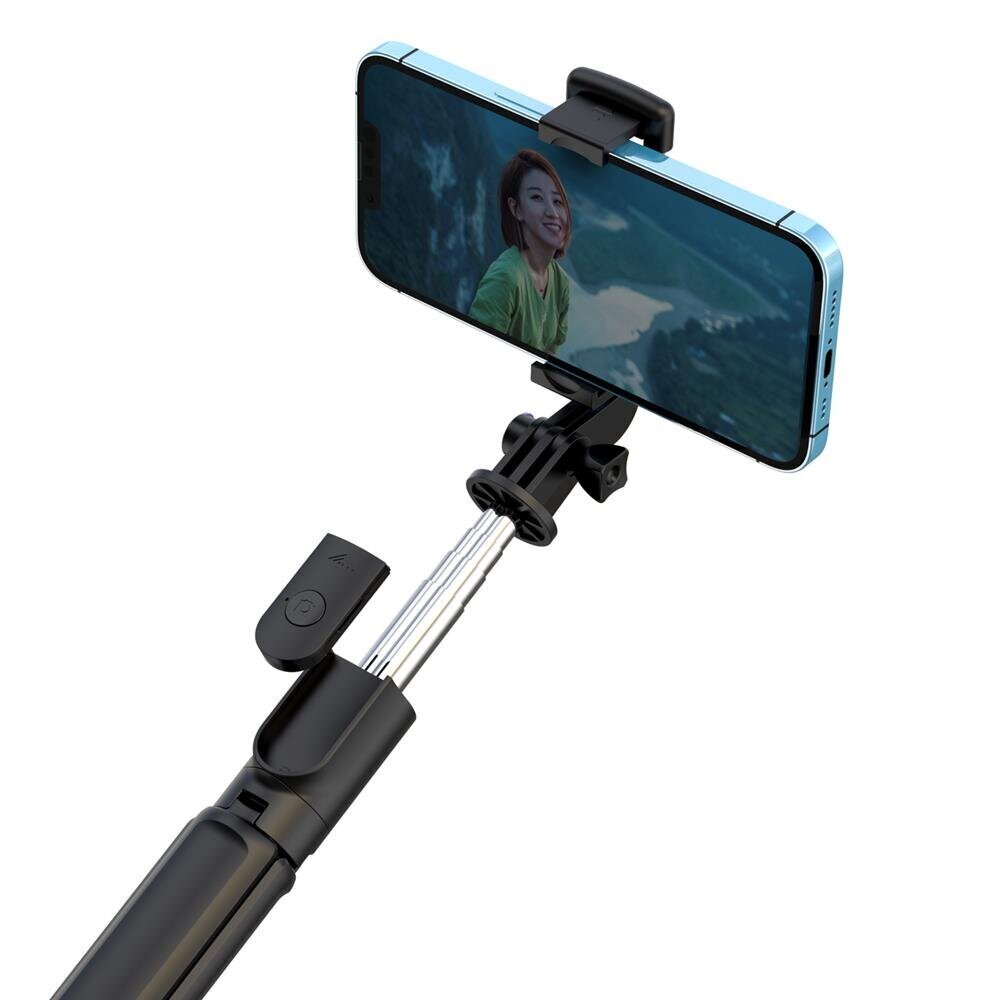 Селфи палка («Selfie stick») XO selfie stick Bluetooth tripod SS09 black  цена | hansapost.ee