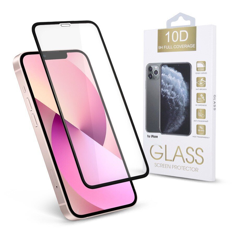 Kaitseklaas Full Glue 10D - iPhone 14 Pro Max цена и информация | Ekraani kaitseklaasid ja kaitsekiled | hansapost.ee