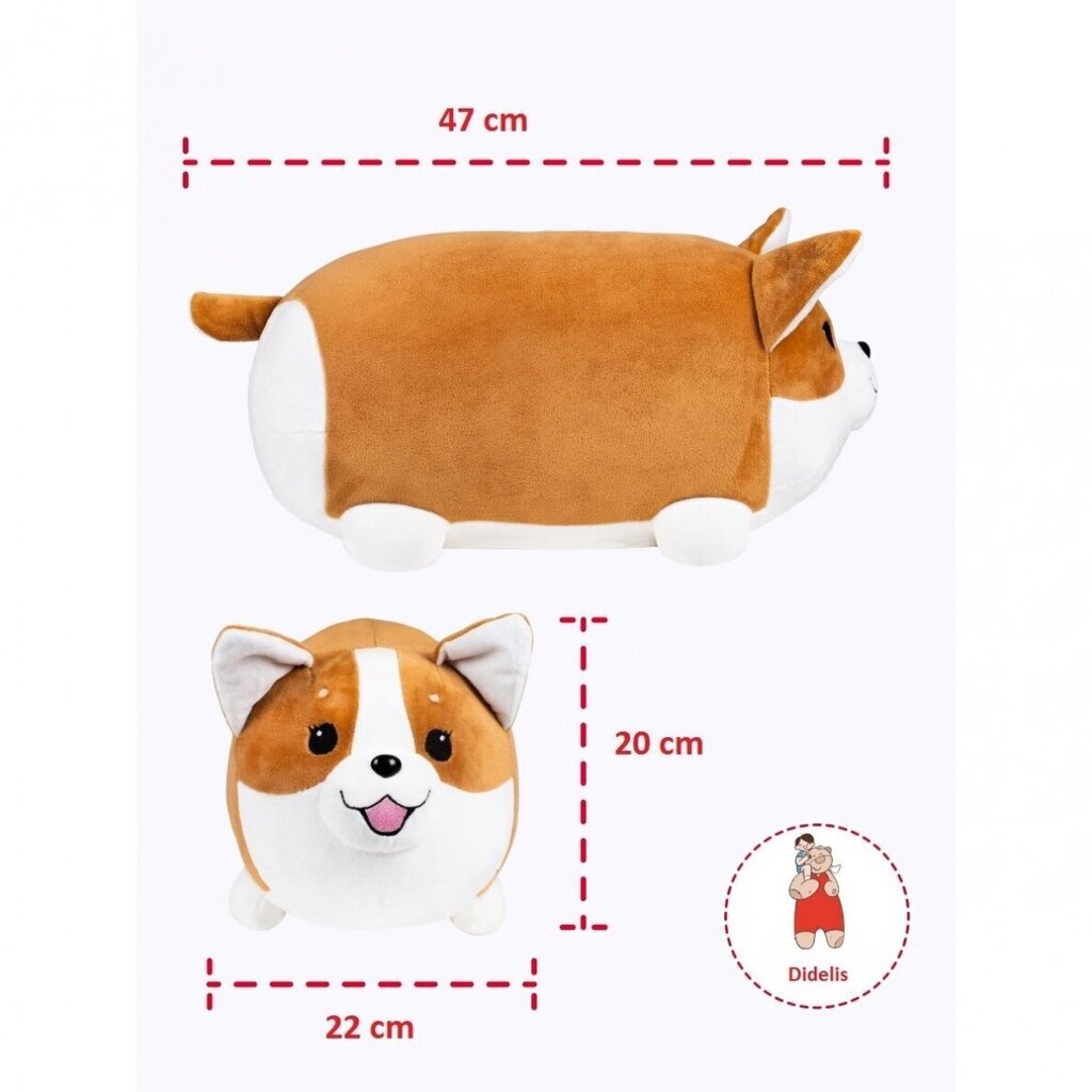 Plüüsist mängupadi Laisk koer corgi Fancy, 41 cm цена и информация |  Pehmed mänguasjad ja kaisukad | hansapost.ee