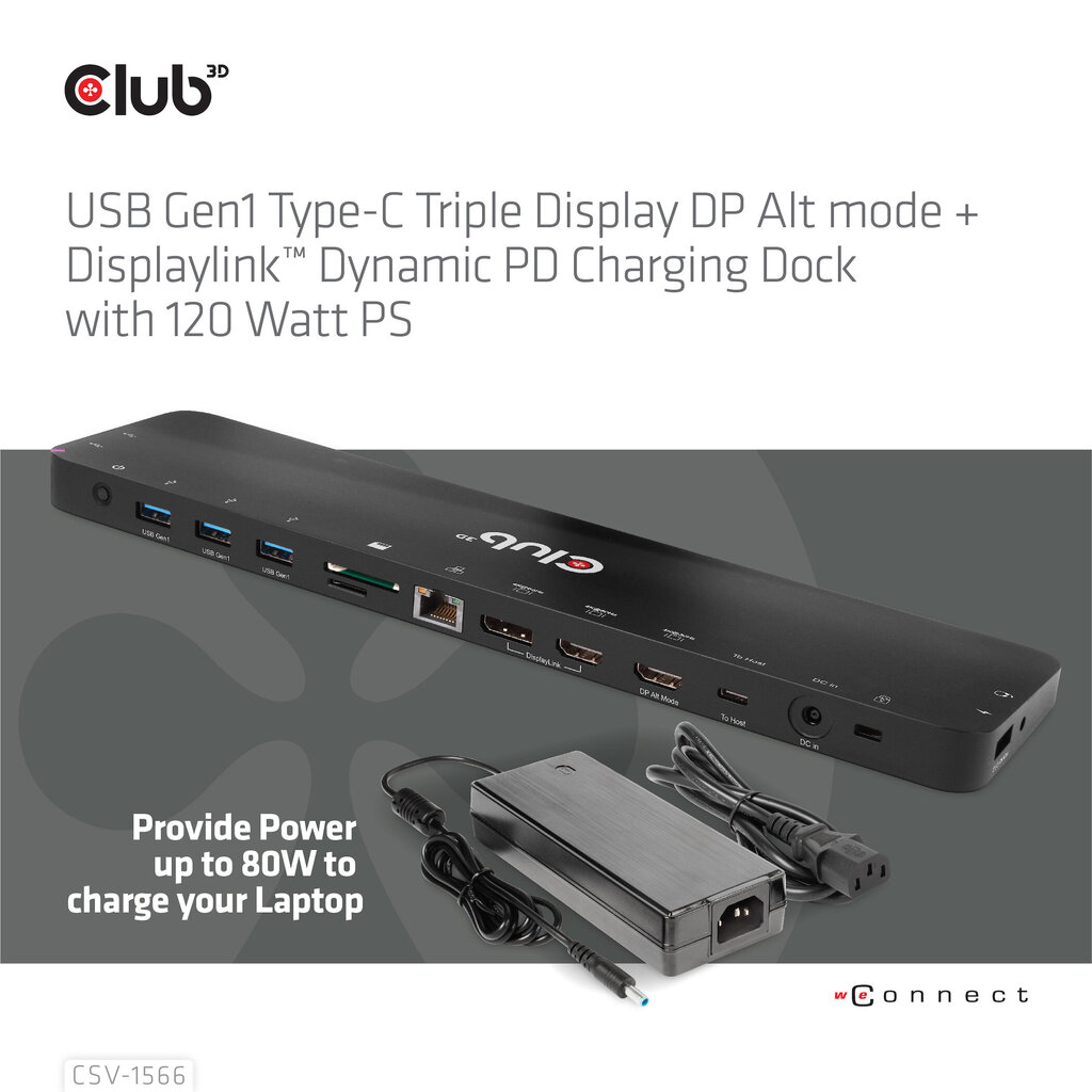 Club 3D CSV-1566 hind ja info | Sülearvuti tarvikud | hansapost.ee