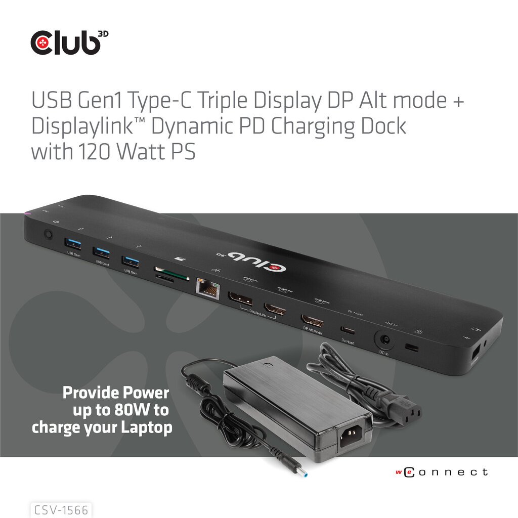 Club 3D CSV-1566 price and information | Sülearvuti tarvikud | hansapost.ee