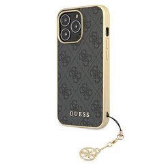 Guess GUHCP13XGF4GGR iPhone 13 Pro Max 6,7 " серый/grey жёсткий чехол 4G Charms Collection цена и информация | Чехлы для телефонов | hansapost.ee