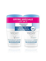 Rulldeodorant Vichy 48H Mineral Deodorant Roll-On, 2 x 50ml hind ja info | Deodorandid | hansapost.ee