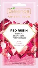 Näo lehtmask Bielenda Crystal Glow Red Rubin 8 g hind ja info | Näomaskid ja silmamaskid | hansapost.ee