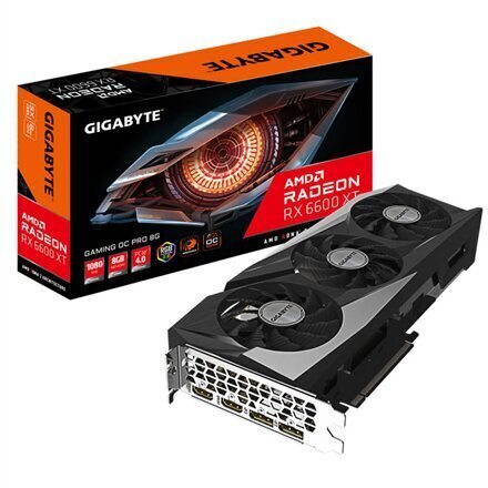 Gigabyte Radeon RX 6600 XT Gaming OC PRO 8G hind ja info | Videokaardid | hansapost.ee