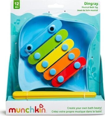 Muusikaline vanni mänguasi ksülofon Dingray Munchkin, sinine цена и информация | Beebide mänguasjad | hansapost.ee