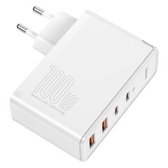 Baseus GaN2 Pro, 100 W USB / USB Type C Quick Charge 4+ Power Delivery белый (CCGAN2P-L02) цена и информация | Зарядные устройства для телефонов | hansapost.ee