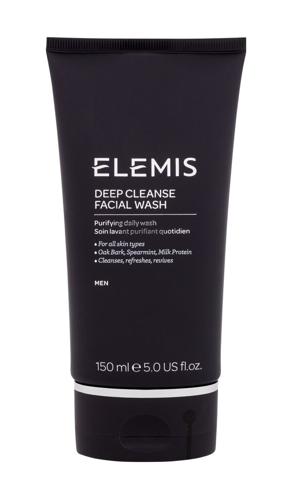 Sügavpuhastav näopesu meestele Elemis Deep Cleanse Facial Wash, 150 ml цена и информация | Näopuhastusvahendid | hansapost.ee